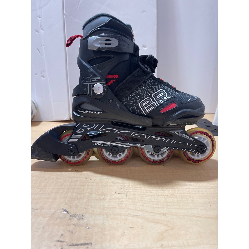 Bladerunner Phoenix Kids Adjustable‎ Inline Skates Black Red ABEC 3 72mm Wheels